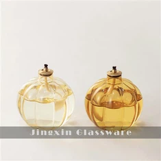 Стъклена маслена лампа от тиква